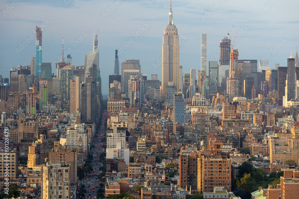 New York City Manhattan midtown buildings skyline New York City Manhattan midtown buildings skyline