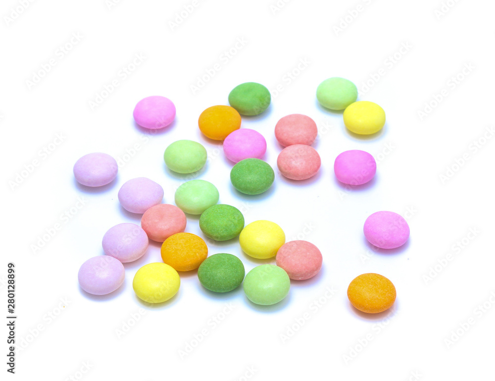 Colorful candy Isolated on white background Colorful candy Isolated on white background