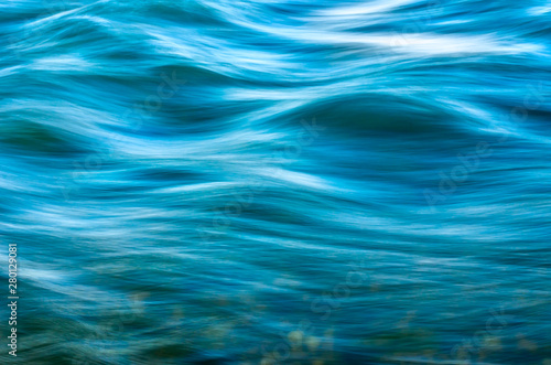 Blurred Waves over Riverbed or Seabed.