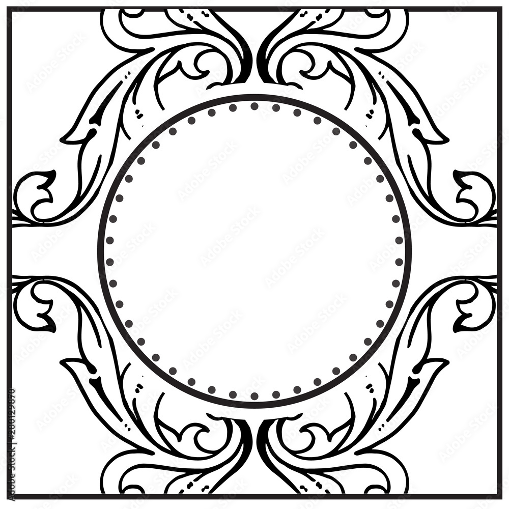 Template of flower frame, design for card, pattern unique. Vector Template of flower frame, design for card, pattern unique. Vector