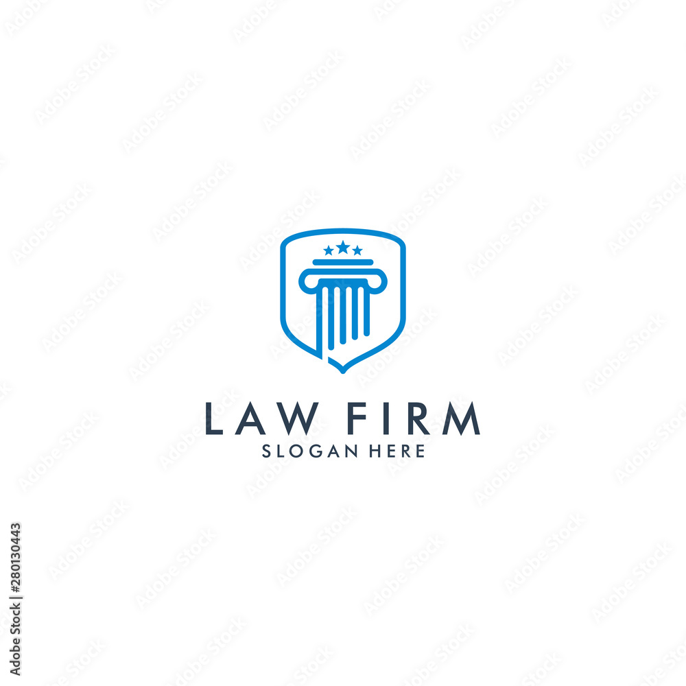 law firm logo icon design - vector law firm logo icon design - vector