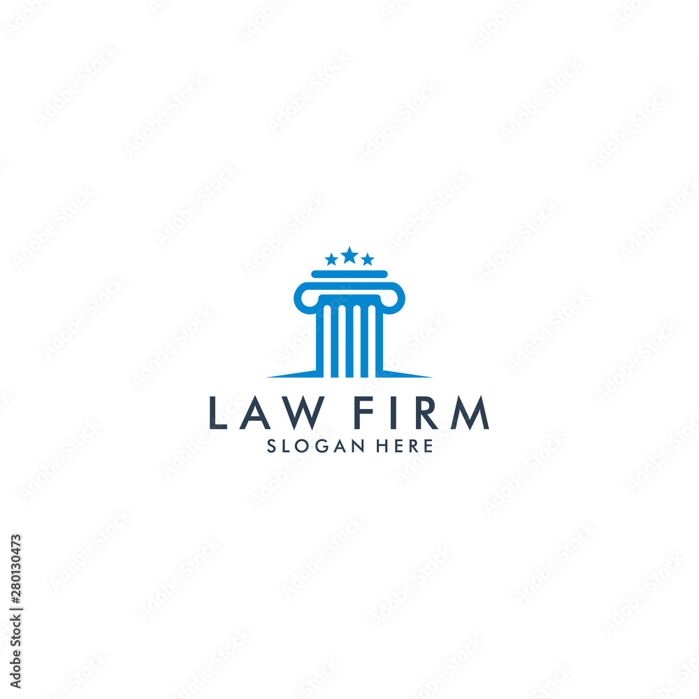 law firm logo icon design - vector