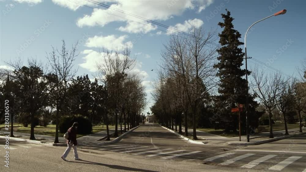 Intersection Road in a Tranquil Town in Argentina. Intersection Road in a Tranquil Town in Argentina.