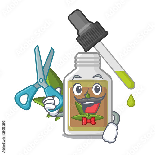Barber hemp oil in the character bottle