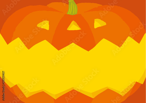 ハロウィンかぼちゃ　背景イラスト