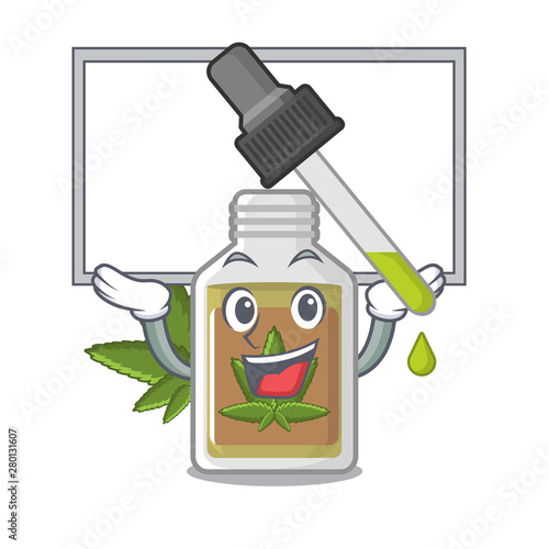 Up board hemp oil in the character bottle