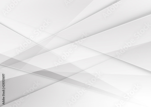 Abstract geometric white and grey color background. Technology modern design. Vector illustration.