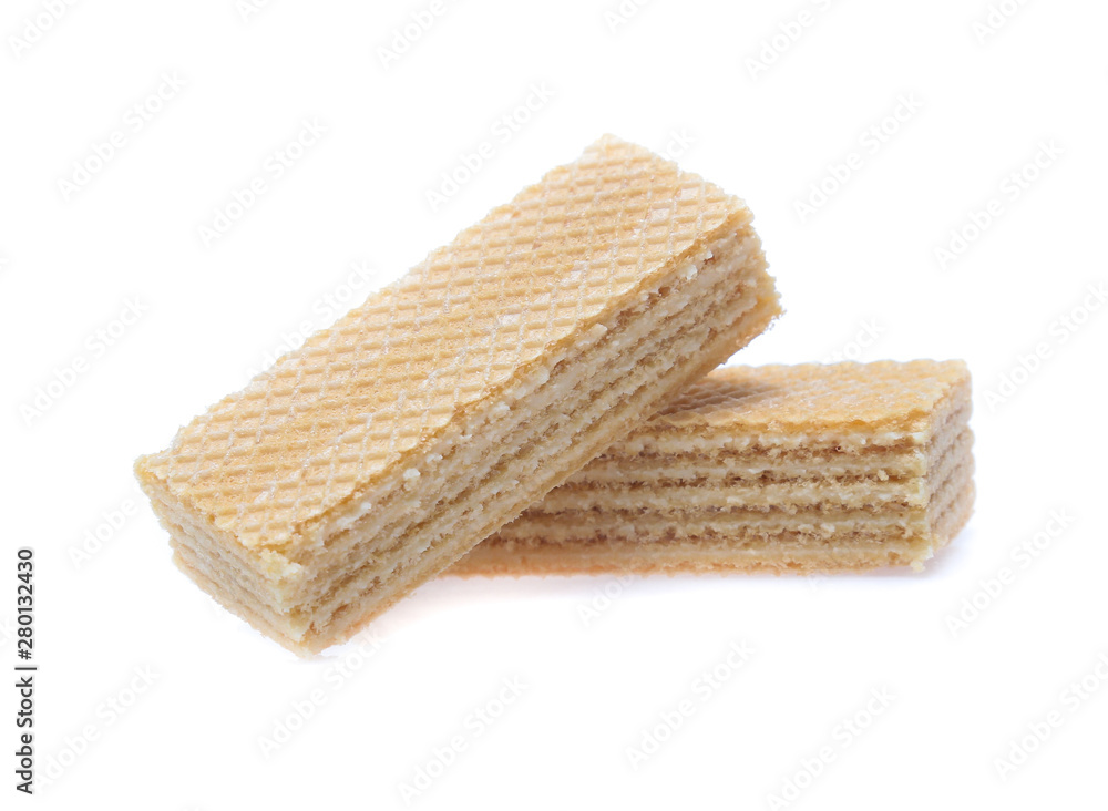 Wafers stick isolated on white background Wafers stick isolated on white background