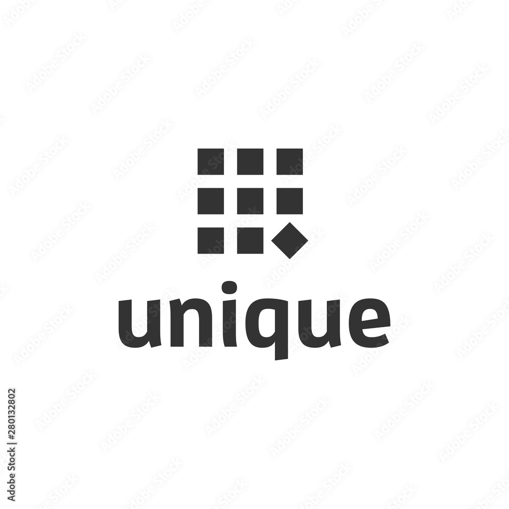 Unique Square Logo Design Concept Unique Square Logo Design Concept