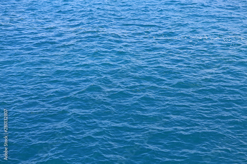 Abstract blue water sea texture background.