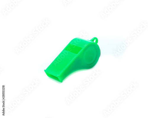 sport whistle isolated on white background