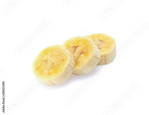 Banana isolated on the white background