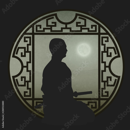 A Samurai Under The Moonlight 