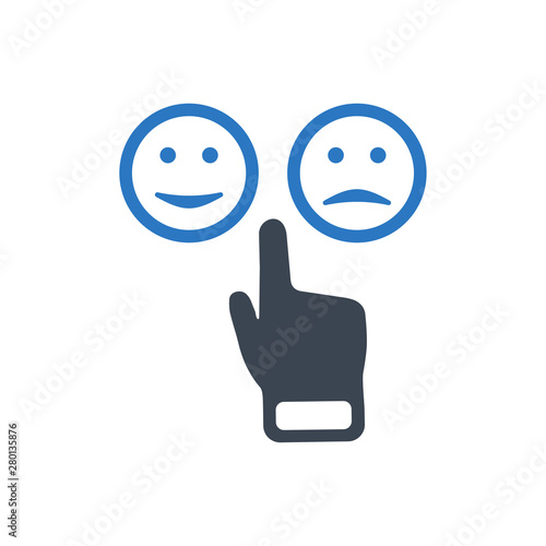 Online emoticon feedback icon