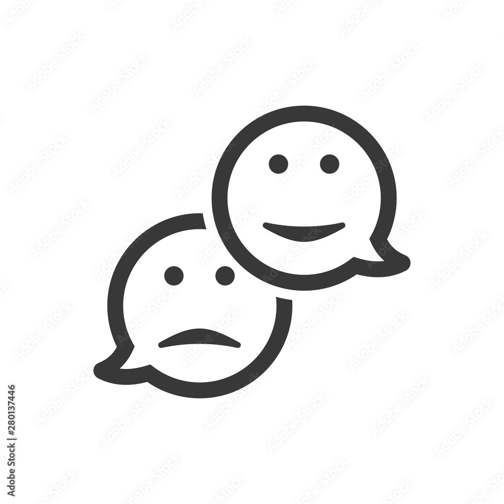 Fototapeta premium Emoticon expression icon