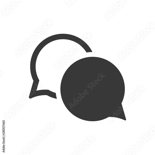 Simple conversation icon