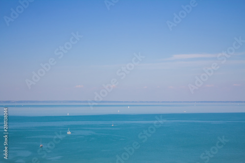 The endless expanses of Lake Balaton, Hungary