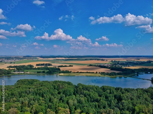panoramic view of a river in minsk region of belarus © Egor Kunovsky
