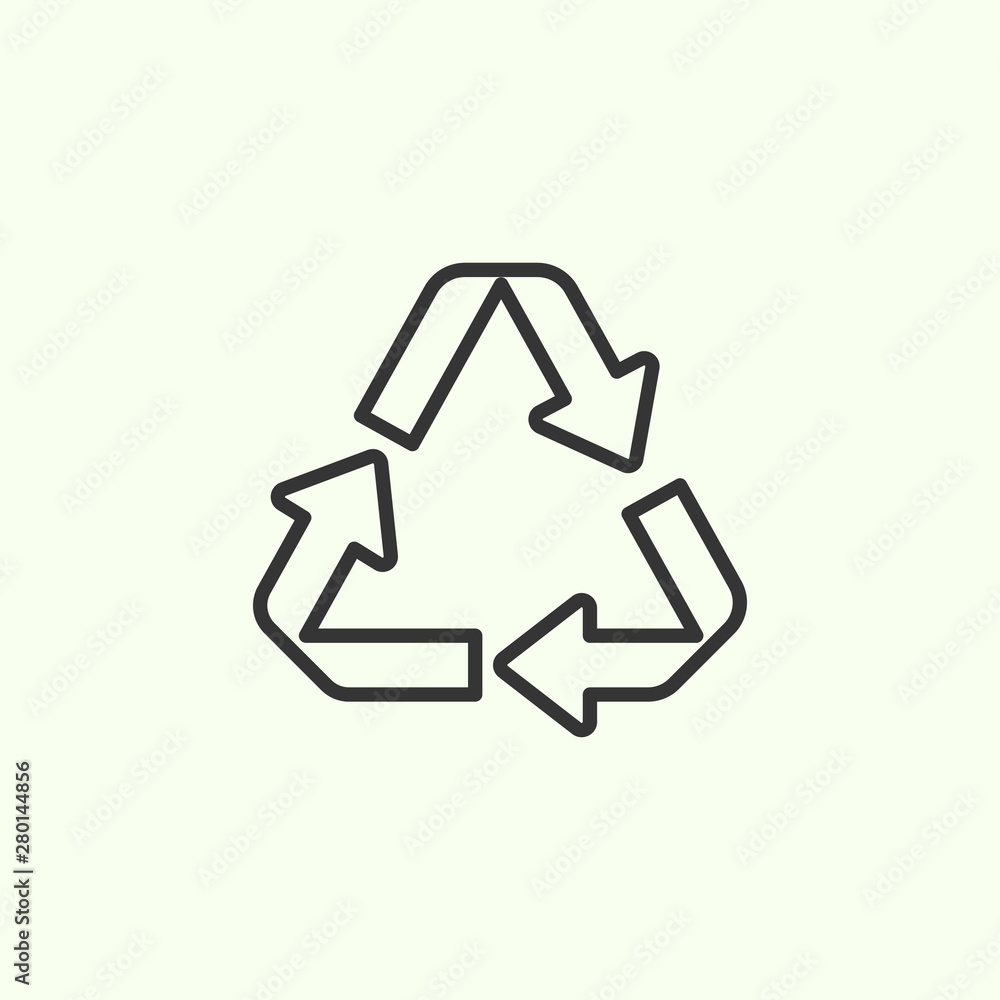 Recycling icon. New trendy recycling vector icon. Recycling icon. New trendy recycling vector icon.