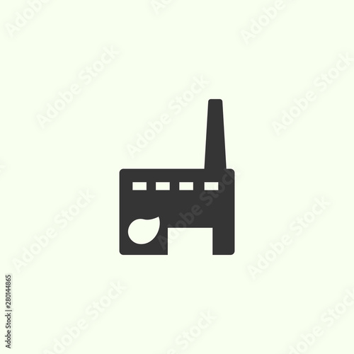 Environmental protection factory icon. New trendy ecology vector icon.