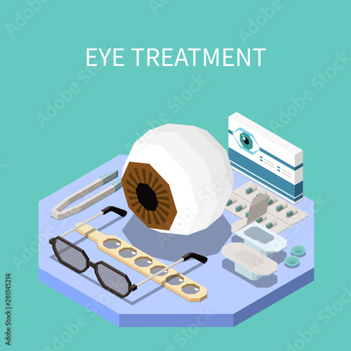 Eye Treatment Isometric Composition