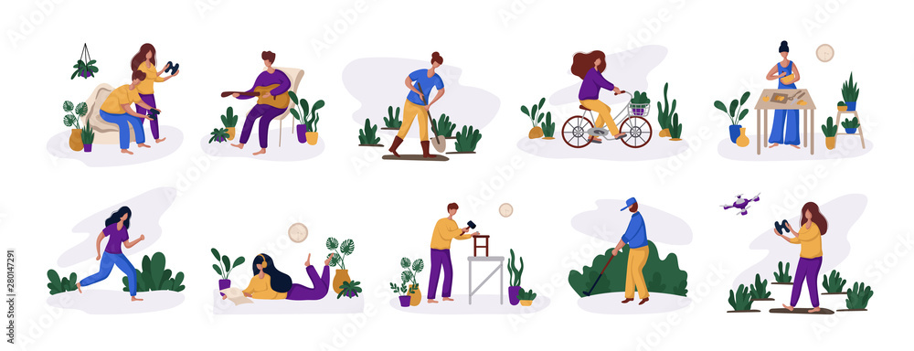 People Hobby Concept People Hobby Concept