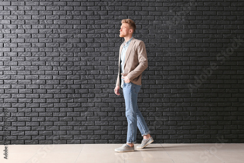 Fashionable young man near ...