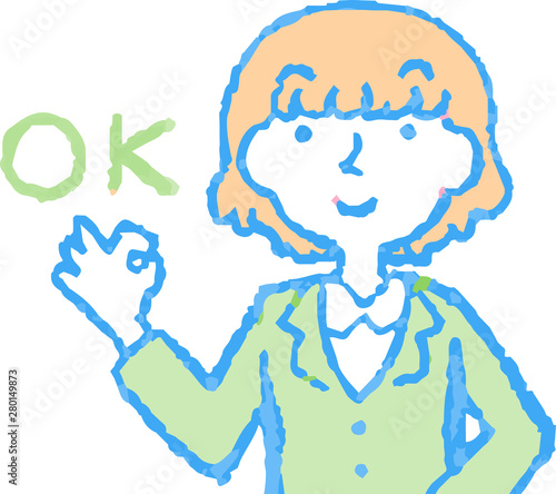 Pop Illustration of a woman face and pose set 6