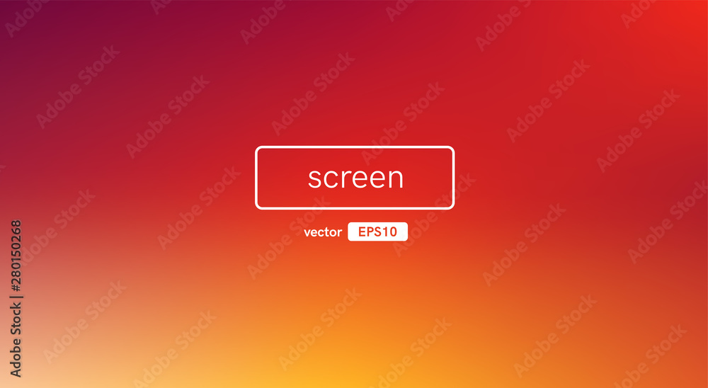 Abstract blurred gradient background. Red, yellow color. Unfocused style bokeh. Colorful editable mesh. Soft pastel colored blur. Minimal modern style. Beautiful template. EPS10 vector illustration. - obrazy, fototapety, plakaty 