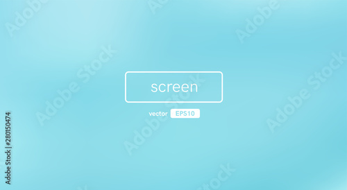 Abstract blurred gradient background. Blue color. Unfocused style bokeh. Colorful editable mesh. Soft pastel colored blur. Minimal modern style. Beautiful template. EPS10 vector illustration.