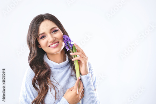 Beautiful young woman with ...