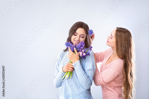 Beautiful young women with ...