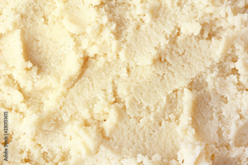 Texture of shea butter as background photo