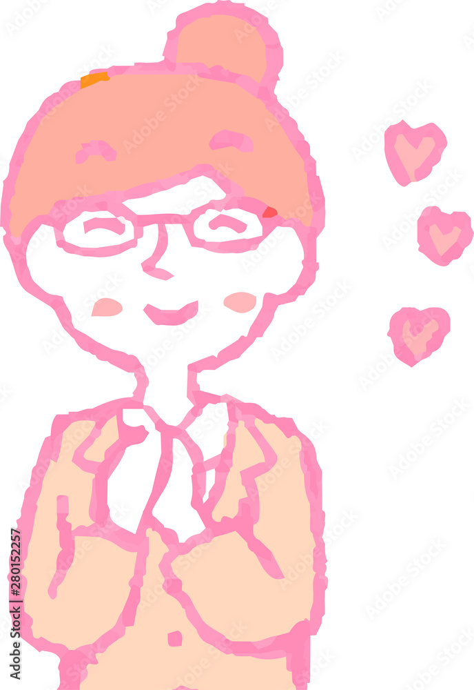 Pop Illustration of a woman face and pose Pop Illustration of a woman face and pose