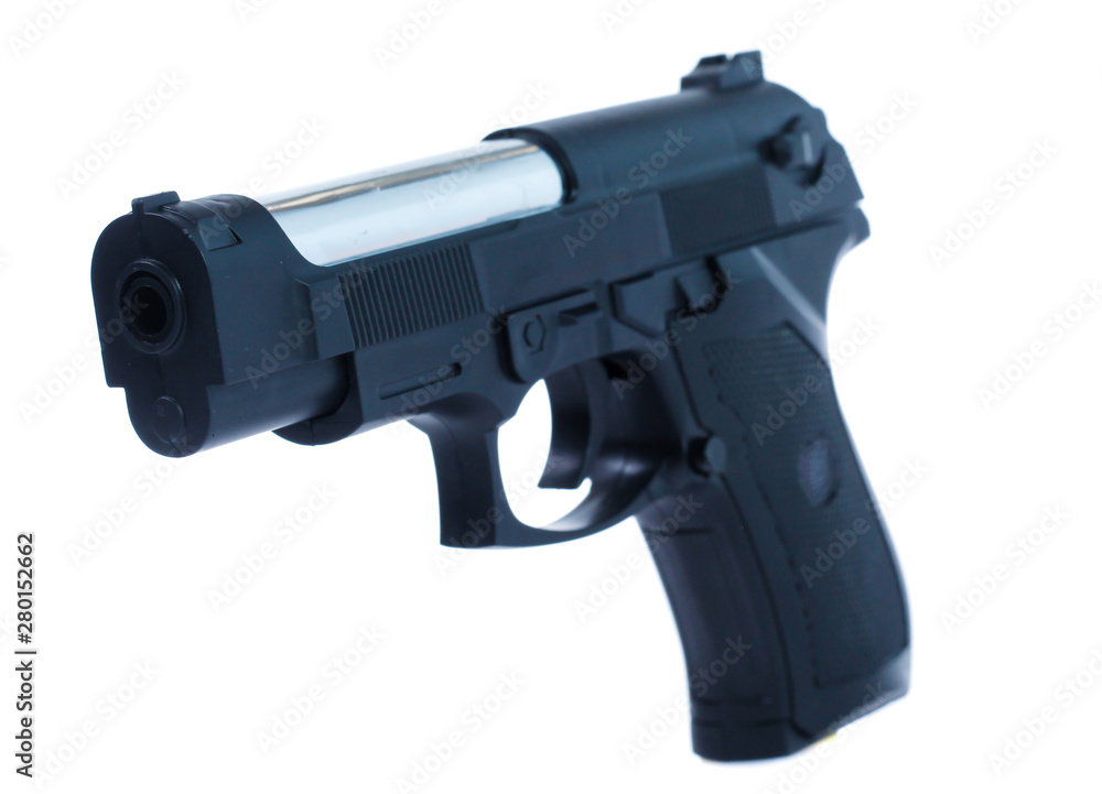 Gun isolated on white background Gun isolated on white background
