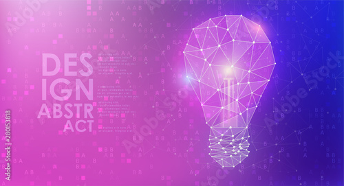 Abstract lamp bulb