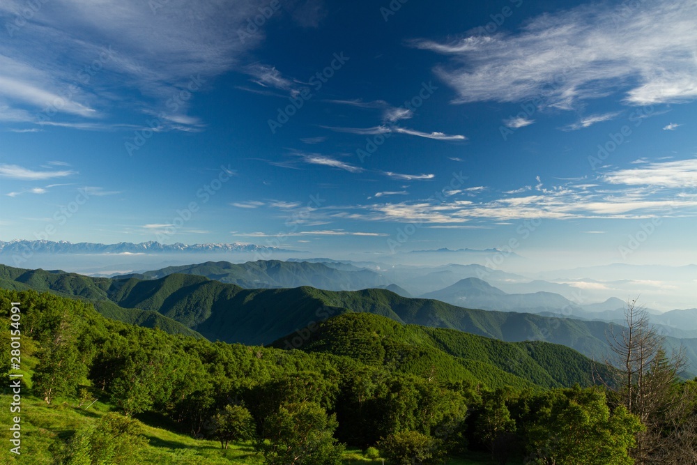山の上からの雄大な景色 Stock Photo Adobe Stock