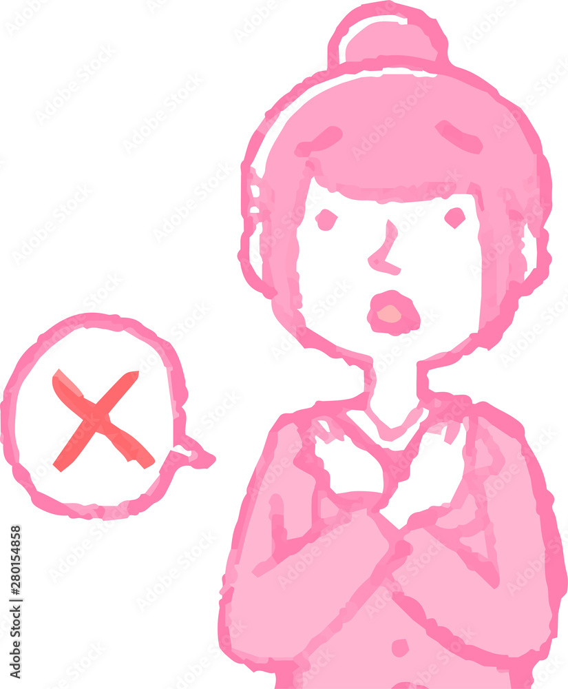 Pop Illustration of a job-hunting girl student face and pose Pop Illustration of a job-hunting girl student face and pose