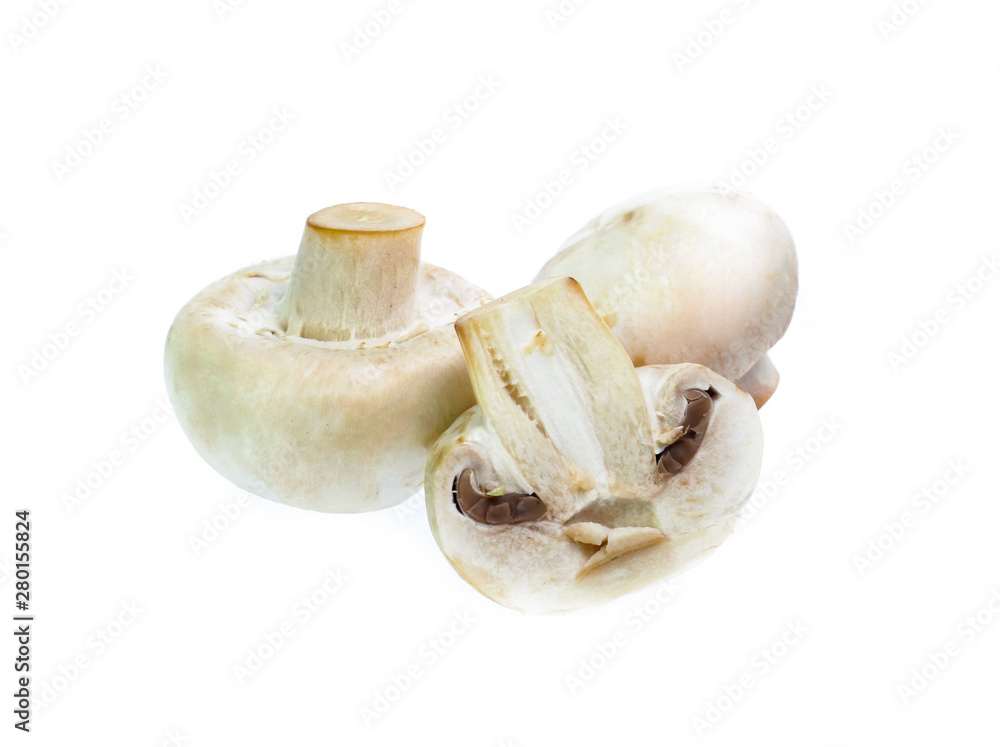 Fototapeta premium Mushroom champignon isolated on white background