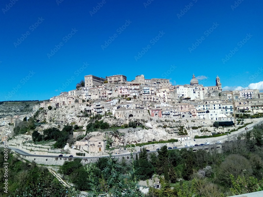 The baroque town of Ragusa in Sicily. Italy, Europe.