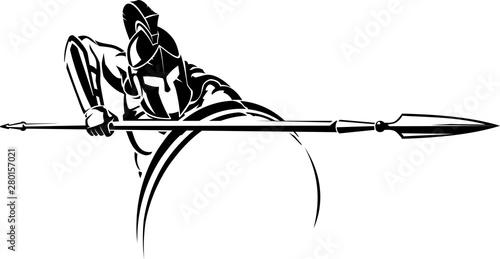 Spartan Shield and Spear