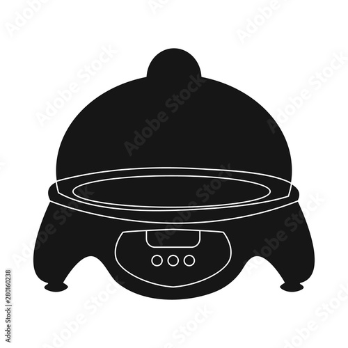 Vector illustration of incubator and egg icon. Set of incubator and neonate stock symbol for web.