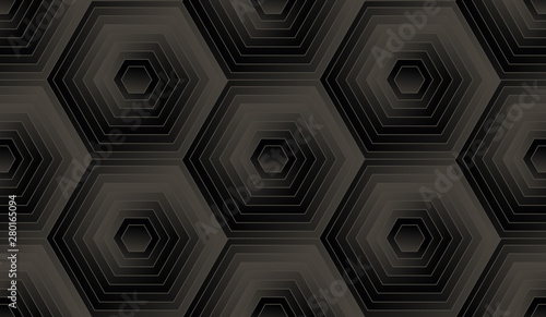 hexagonal lights seamless dark silver
