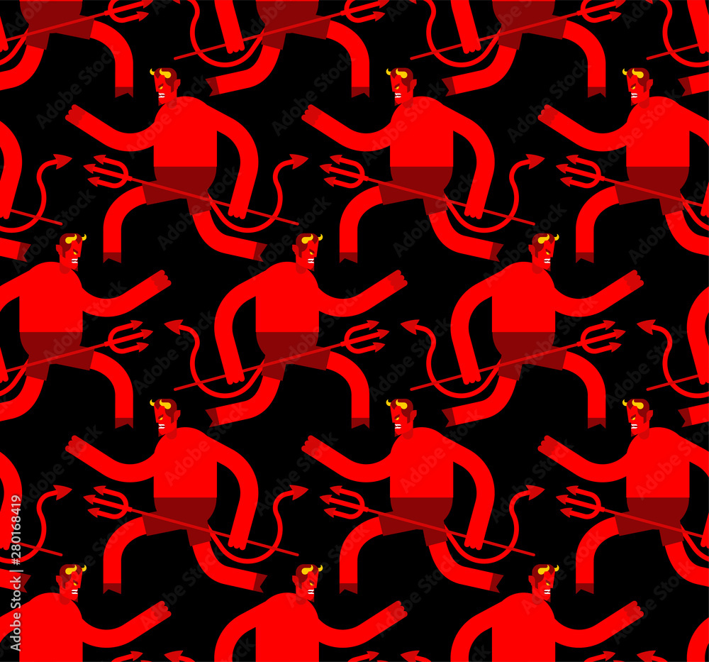 Satan pattern seamless. Devil background. Demon texture. Lucifer ornament. Satan pattern seamless. Devil background. Demon texture. Lucifer ornament.