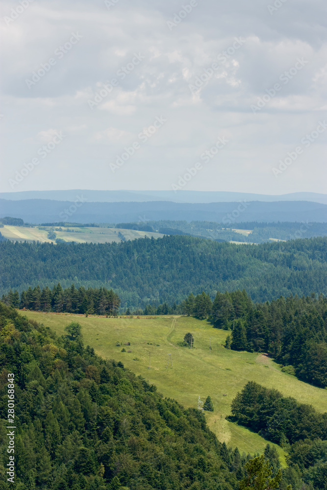 Fototapeta premium Beskids Mountains in Summer. Poland.