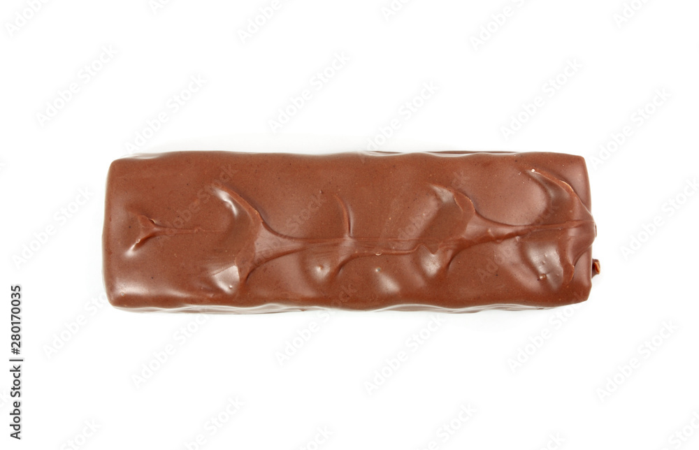 chocolate with nuts isolated on white chocolate with nuts isolated on white