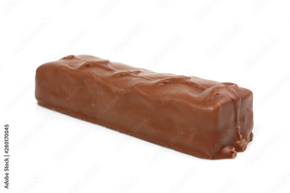 bar of chocolate on white background bar of chocolate on white background