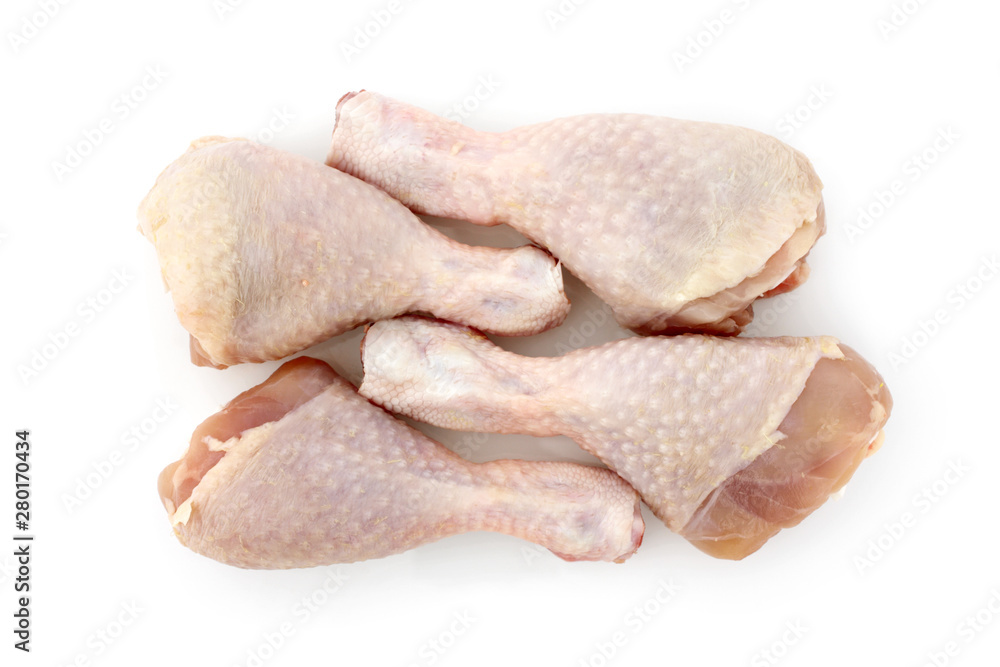 raw chicken isolated on white background raw chicken isolated on white background