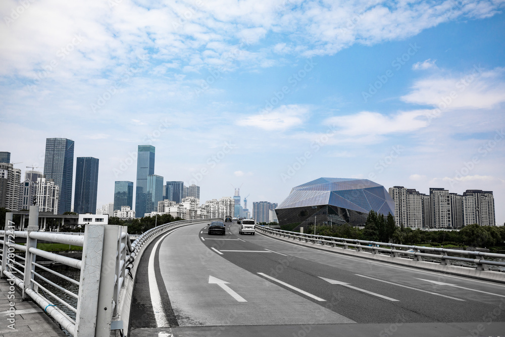 Fototapeta premium City overpass in the morning