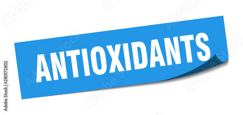 antioxidants sticker. antioxidants square isolated sign. antioxidants
